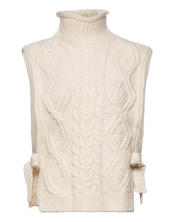 Scarf Bib Petra W Cable Accessories Scarves Neckwarmer Valkoinen Lindex