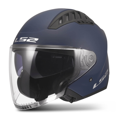 Otevřená Helma LS2 OF600 Copter II Jednobarevná Matná Námořnická Modrá L