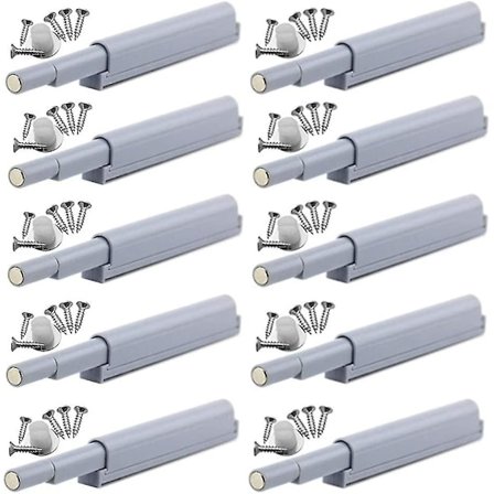 Magnetlås med trycköppning, öppna och stäng dörren med en enkel tryckning (10 stycken) (hy)