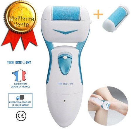 Elektrisk slipmaskin - TD - Fotvård - Exfoliering av död hud - USB uppladdningsbar - Blå