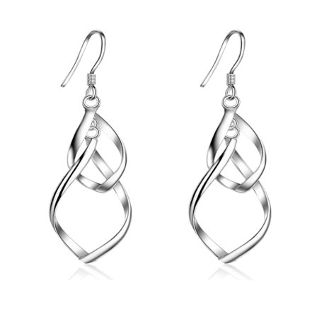 Tåredråpe Øredobber - Designer Sølv Øredobber Henge Øredobber for Kvinner Mote Premium Henge Øredobber, Sølv
