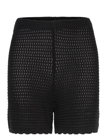 Gina Tricot Knitted Crochet Shorts - Black - S