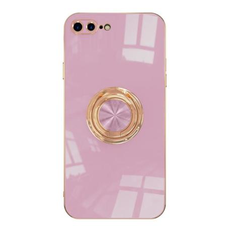 iPhone 7 Plus / 8 Plus Elegant og støtsikker veske med ringholder Flawless Rosa