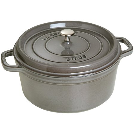 Staub Rund Gryde 28 cm 6,7 liter Grafitgrå | KitchenOne