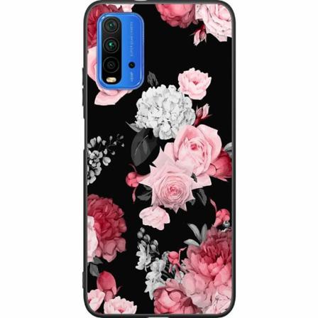 Xiaomi Redmi 9t Svart Skal Blommor