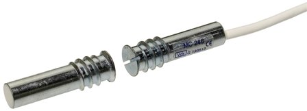 Alarmtech MC 255-20 Magnetkontakt 1 åpen kontakt 20 m kabel, Alarm & sikkerhet