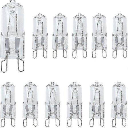 G9 Halogenlampor 28w, 12-pack Ljuslampor G9, Dimbara G9-lampor Varmvit, Halogenkapsel G9 230v [DB]