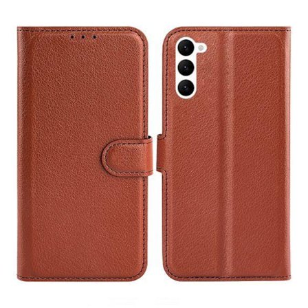 Samsung Galaxy S23 5G Plånboksfodral med Stativ - Brun