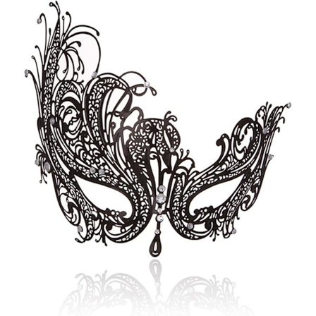 Maskebal Maske til Kvinder Metal Maske Skinnende Rhinestone Venetiansk Fest Aften Galla Maske Bar Kostume Tilbehør