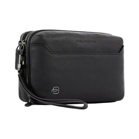Piquadro, Cross Body Bags Zwart, Heren, Maat:ONE Size,leer