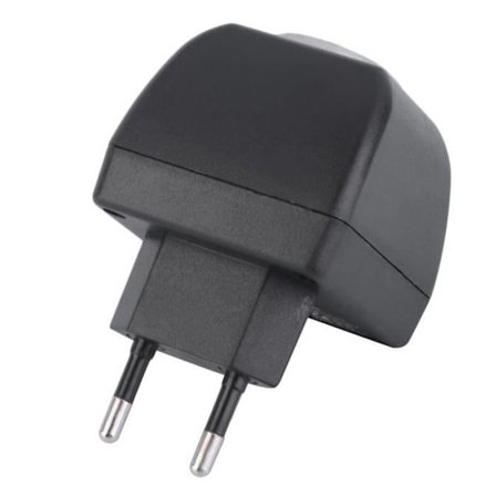 Adaptörkonverter - ZC400100 - 220V till 12V DC - EU-kontakt - Utström 1000mA - Svart