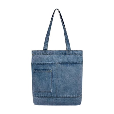 Denim Tote Bag Håndverksmatpose for Arbeid Utendørsaktiviteter Reiser