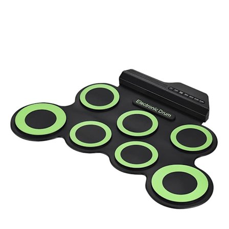 Käsin rullattu elektroninen rumpu lyömäsoitin kannettava silikoni käsin rullattu rumpu jazz-rumpu USB elektroninen rumpu