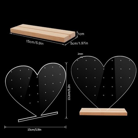 2 stk smykkestativ øreringe Organizer Holder STYLE 4 STYLE 4