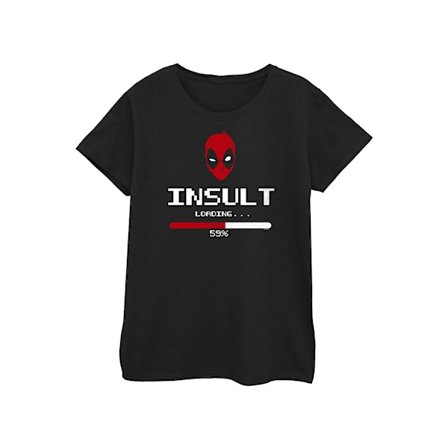 Marvel Dam/Kvinnor Deadpool Insult Loading Bomull T-Shirt XL