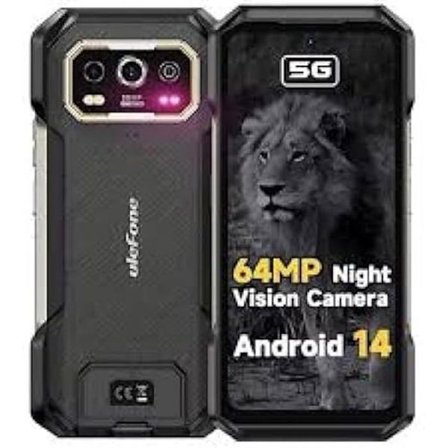 Mobiltelefon - Ulefone - Armor 27 - 12 GB RAM - 256 GB - Dubbel SIM - 4G Svart