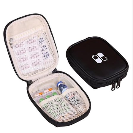 Mini Portabel Rese Medicinväska - Första Hjälpen Kit Organizer