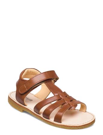Sandals - Flat - Open Toe - Op Shoes Summer Shoes Sandals Brun ANGULUS
