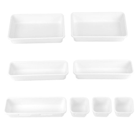 Skuffe Sminkeorganisatorer Oppbevaringsboks Beste Smale Skuffe For Baderom, Kontororganisator Hvit