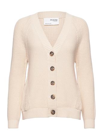 Slfsira Ls Knit Cardigan Pink Selected Femme