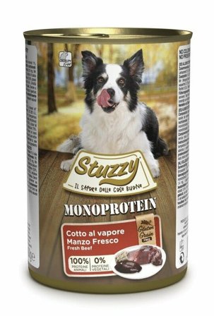 Stuzzy Monoprotein Al Manzo Cibo Umido Cani Adulti Barattolo 400g