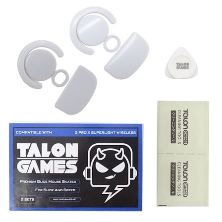 TALONGAMES 2Sets Custom Curved Edge Mouse Luistimet Hiirijalat Logitech G PRO X Superlight Gaming White Mouse Glides