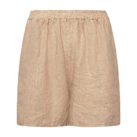 Tiffany Tracy, Shorts, Linen - Soft Grey Shorts Dam Beige L-XL