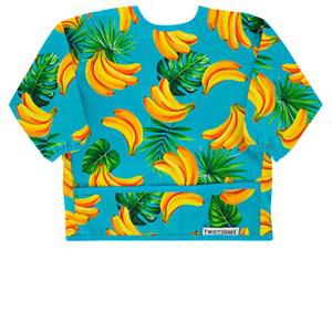 Twistshake Blue Banana Sleeved Bib One Size - Baby feeding - One size - Blue - Mädchen