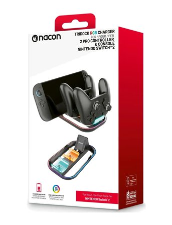 NACON Switch 2 Triple Charger. Console And Pro Controlle - Black - ONE SIZE