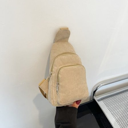 Brysttaske Crossbody Sling Bags KHAKI