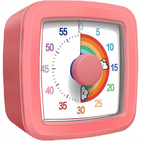 Visuaalinen ajastin lapsille ja aikuisille, 60 minuutin lähtölaskenta-ajastin luokkahuoneeseen, keittiöön, toimistoon, Pomodoro-ajastin 
