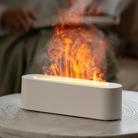 Luftfuktare Vit, 150ML, Ultraljud, Timerfunktion, Doftspridare, Lämplig för Hem och Kontor