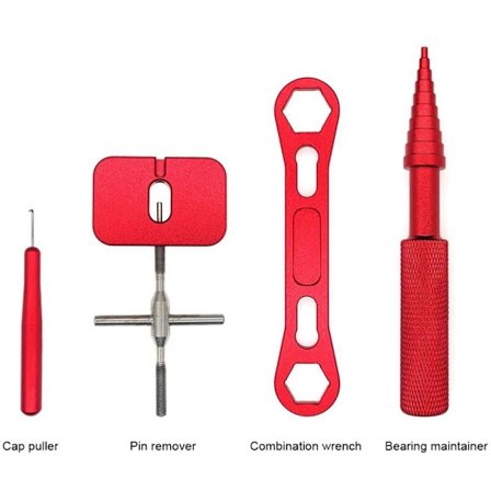 Verktøysett for reparasjon av fiskesneller for fjerning av fiskesnellelager, vedlikehold av kulelager, demontering av sneller, skiftenøkkel, 