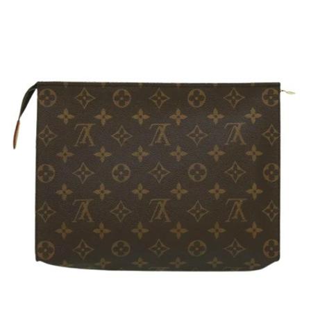Louis Vuitton Vintage, Pre-owned Canvas pouches Bruin, Dames, Maat:ONE Size,leer