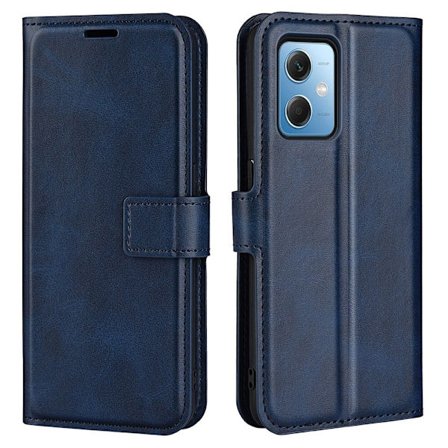 Hållbart konstläder Xiaomi Redmi Note 12 fodral med plånbok - Blå