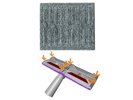 Glidremsor TWINNER universal grå - Lyreco - Städ och hygien - Dammsugare - Dammsugartillbehör