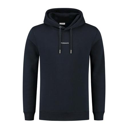 PureWhite Sweat- PW Pure Logo Hoodie , Blauw , Heren , Maat: 2XL