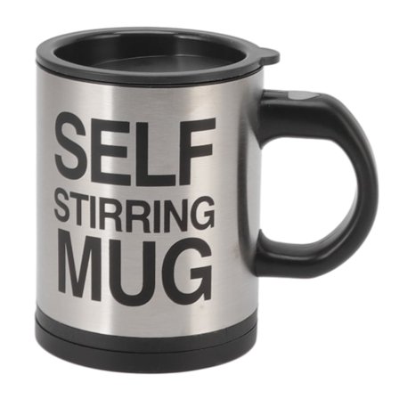 Självrörande Elektrisk Mugg 400ml Automatisk Blandningsmugg för Kaffe Svart