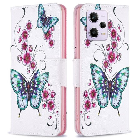 Wonderland Xiaomi Poco X5 Pro Läppäkotelo - Peach Blossom And Butterflies