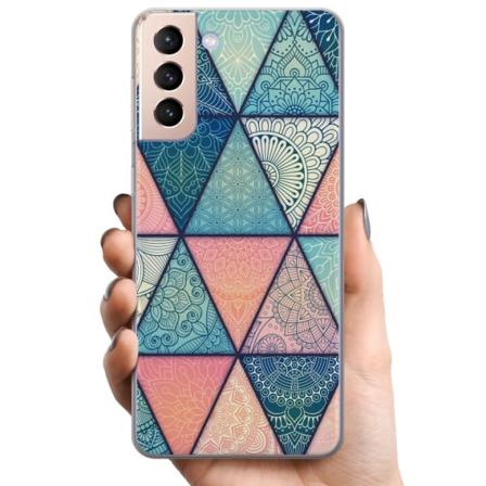 Samsung Galaxy S21 TPU Matkapuhelimen kuori Mandala Kolmiot