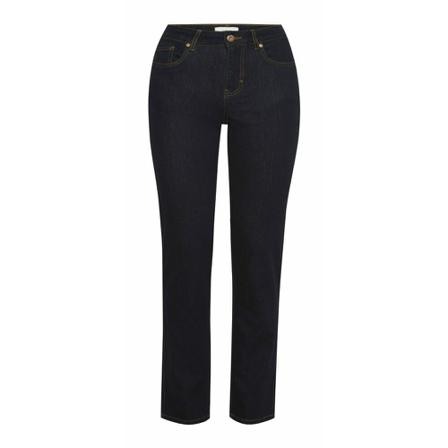 Pulz Jeans Emma jeans straight leg raw Blå, Dame, Størrelse: W28 L34