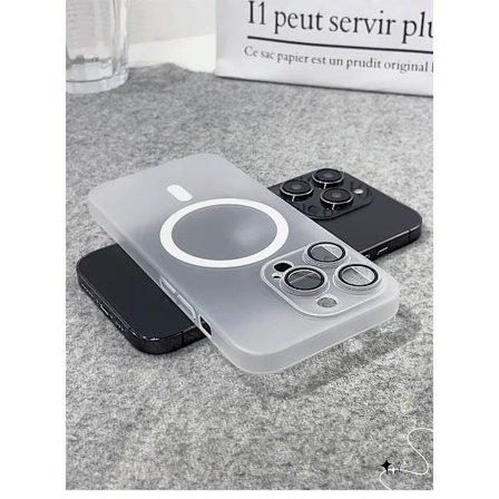 Skal för iPhone 17 Matt Magnetisk Vit Matt Magnetisk Hudkänsla Ultratunt Hårt