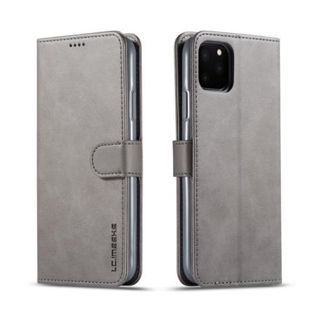 LC.IMEEKE Plånboksfodral i Läder iPhone 11 Pro Max Grå