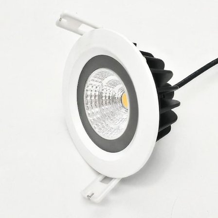 7W Vandtæt IP65 Dæmpbar Hvid Rund Cob LED Lampe