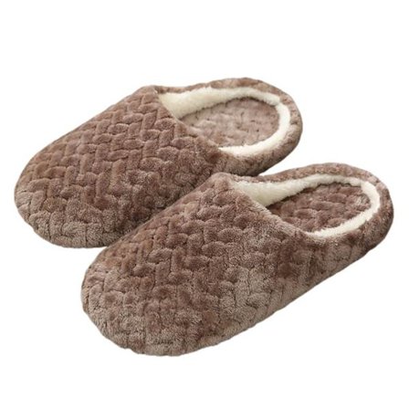 Dame Herre Skridsikre Plys Varme Hjemmesko Indendørs Bløde Sko - Perfekt