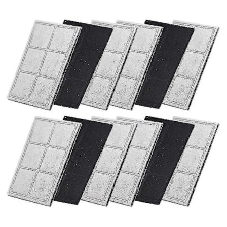 Kompatibel med Drinkwell Platinum kattevandsfontænefiltre 12 stk. Erstatningsfiltre Hvide