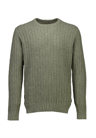 Lindbergh Recycle Cabel jumper Knit Tröjor Herr Grön XXL