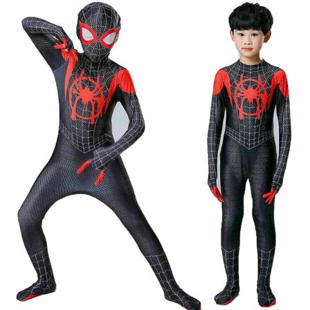 Super Hero Spiderman Cosplay Jumpsuit Julklappar För Barn 120-130cm