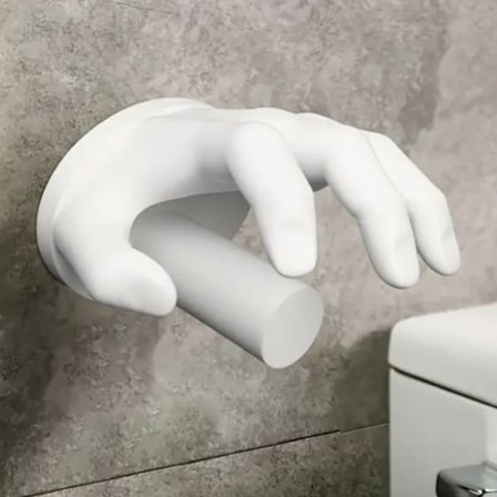 Uniikki WC-paperiteline goottilaiseen tyyliin, hauska vessapaperiteline