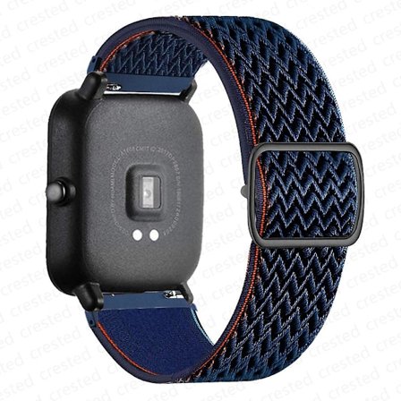 20 mm/22 mm bånd for Amazfit Gts 4//2/2e/3/gts2 Mini/gtr 4/3/pro/gtr2/47 mm/stratos Nylon elastisk klokkearmbånd Amazfit bipsrem